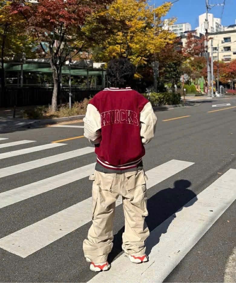 [팝니다] [레인보우 122] NBA NYK 바시티 버건디 점퍼